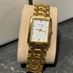 SOLD- Men’s Gold Tone Pedre Watch- New Battery